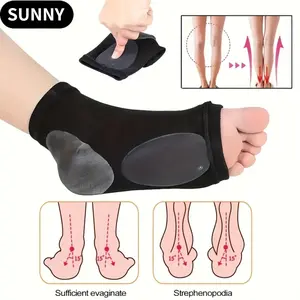 Arch Support Sleeves with Gel Padding Soft Elastic Footwear Shoe Insoles for Daily Comfort Washable