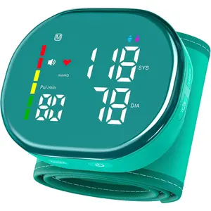 Wrist Blood Pressure Monitor Digital BP Monitor Rechargeable with 2x120 Memory, Carrying Case & Support Wrist, 5.3"~7.7" Adjustable Comfortable Cuff, Easy to Use – for Seniors & Family Use,home essentials