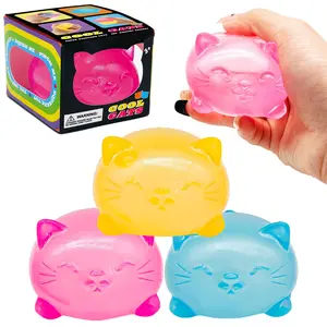 Fidget Toys Squishy,Cute Bear Squeeze Ball,Stress Balls for Stress Relief,Pull Stretch Classroom Prize Party Favors Toys for Kids #YYC