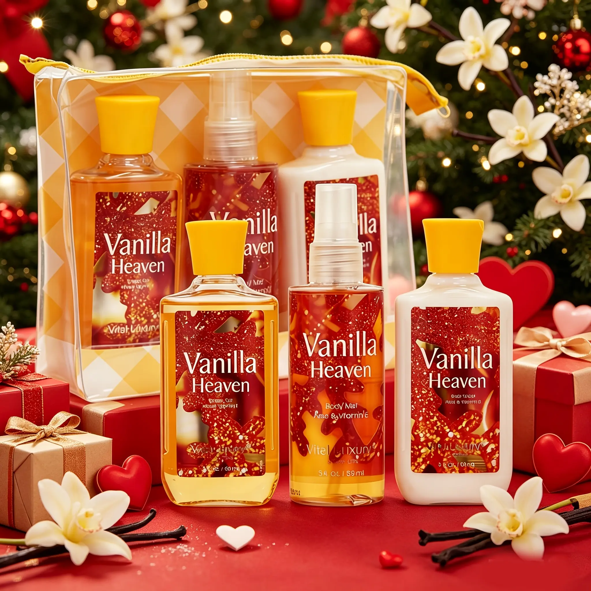 Vital Luxury Shower And Body Care Gift Set. Shower Gel, Body Lotion And Perfume: Gently Cleanses, Deeply Moisturises, with A Long-lasting Fragrance; A Travel Essential . The Perfect Gift for Your Mum, Wife Sister Or Girlfriend