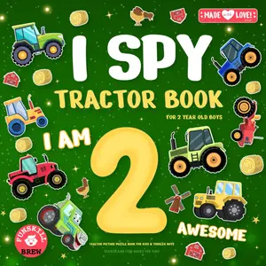I spy tractor book for 2 year old boys: Tractor picture puzzle book for kids & toddler boys | Search and find books for kids (Gifts for 2 year old boys and girls)