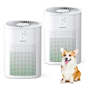 MORENTO 2 Pack Air Purifiers – HEPA Filters for Bedroom, Home, and Office – Effective Against Pets, Allergies, Dust, and Viruses – Portable with Low Noise Sleep Mode , dealsforyoudays