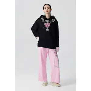 TCH - Fashion Black Hoodie Casual Pullover