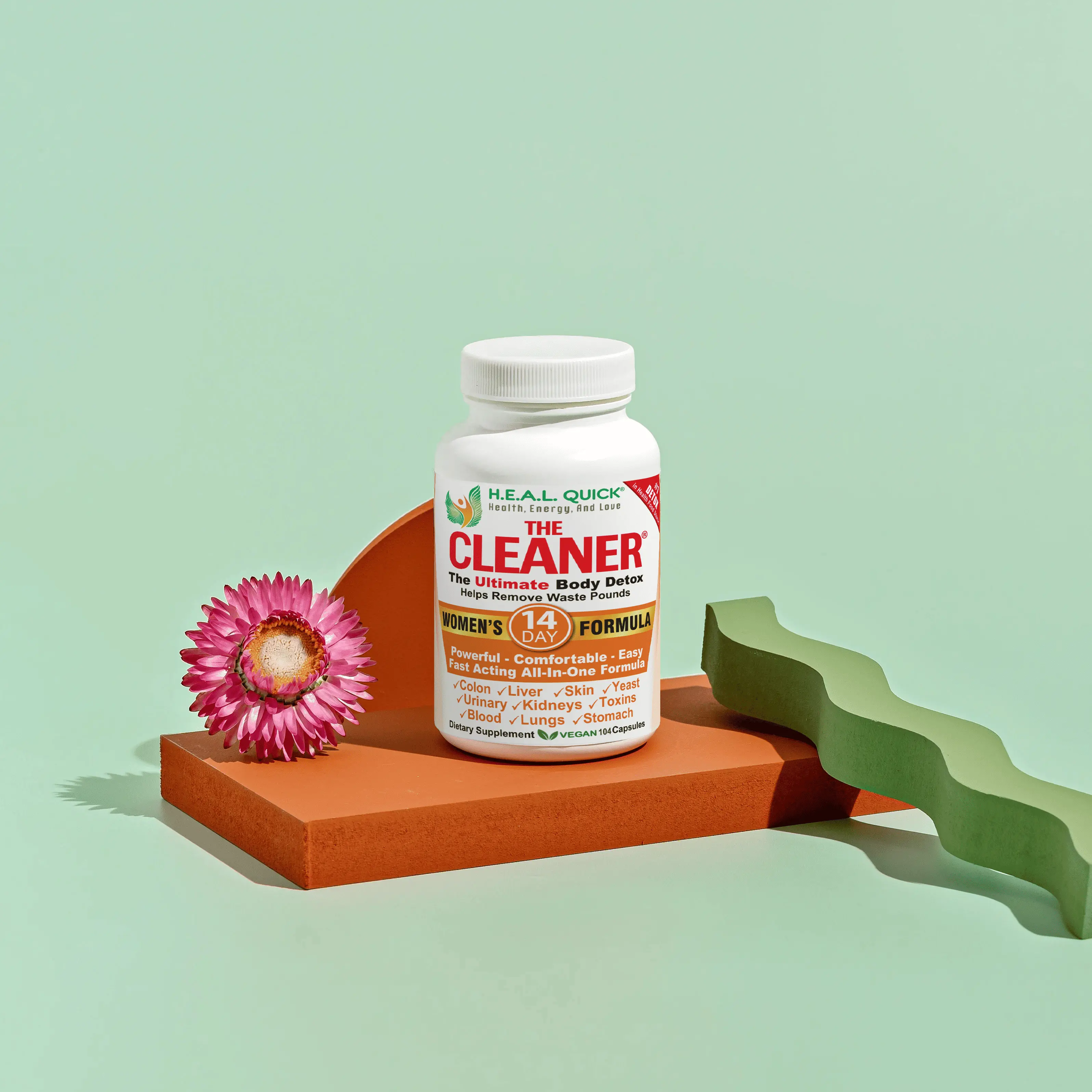 The Cleaner Detox 14 Day Women bloat relief everyday tummy organic detox natural supplement Dietary Fitness