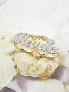 Fashion Personalized Maria Name Letter Ring, Dual Finger Dual Band, Perfect Gift for Daily Wear, Parties, Birthdays, Anniversaries