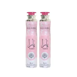 Yara Air Freshener 300ml Pack of 3 Home Fragrance Perfumes Arabia Aroma Floral Spray Roses Sandalwood Scent Long Lasting Freshness Premium Fragrance Blend Flower