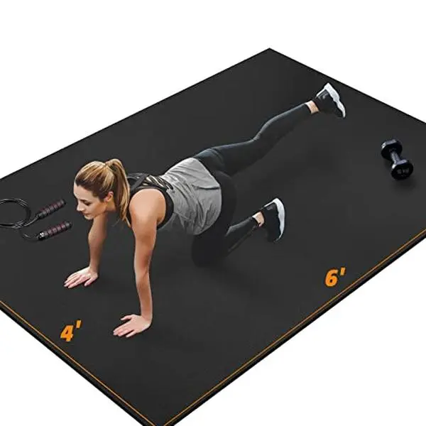 Large Anti-Slip Floor Protection Mat,Fitness Equipment Fitness Sports Mat, Floor Mat, Fitness Mat Non-Slip Highly Durable Underlay Mat Protective Mat for Treadmills