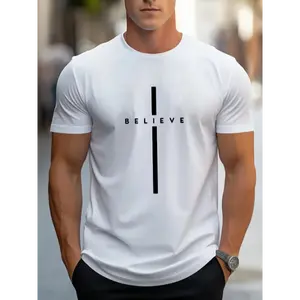 Men's 180g Combed Cotton Round Neck Boxy Cut Short-Sleeve Tropical Casual T-Shirt - Soft Fabric, Digital Sublimation Printing, Classic Ruccas Decking Stamps, Unisex Stylish Graphic Tee, COD Eligible (WH180g), Casual T-Shirts