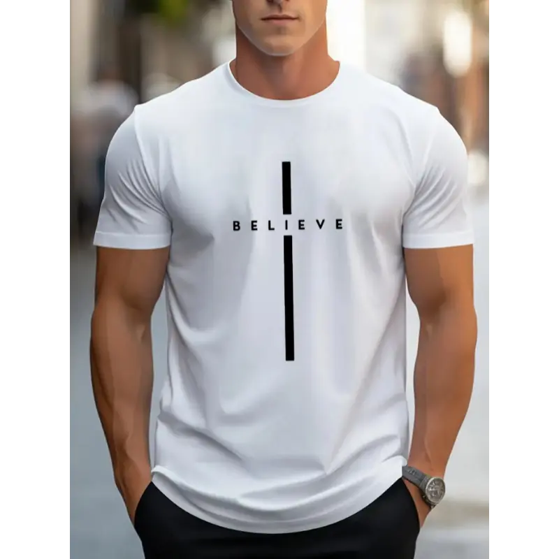 Men's 180g Combed Cotton Round Neck Boxy Cut Short-Sleeve Tropical Casual Tee - Soft Fabric, Digital Sublimation Printing, Classic Ruccas Decking Stamps, Unisex Stylish Graphic Top, COD Eligible (WH180g)