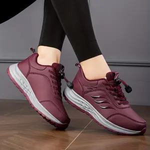 Women'sDrawstringSportsShoes,WaterproofAnti-slipLowTopRunningSneakers,OutdoorGymJoggingTrainers