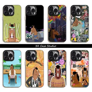 Cartoon BoJack horseman Phone Case For iPhone 17 16 15 14 13 12 Pro Max Plus Anti Fall Birthday And Holiday Gifts Case Cover