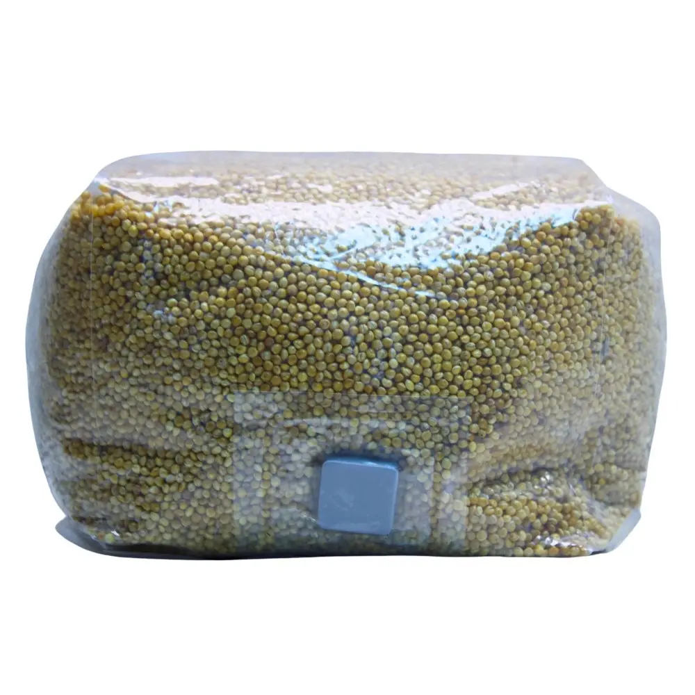 Shroom Farmer Sterilized Millet Grain Spawn Bag with Injection port 3LBS - For growing your own mushrooms at home