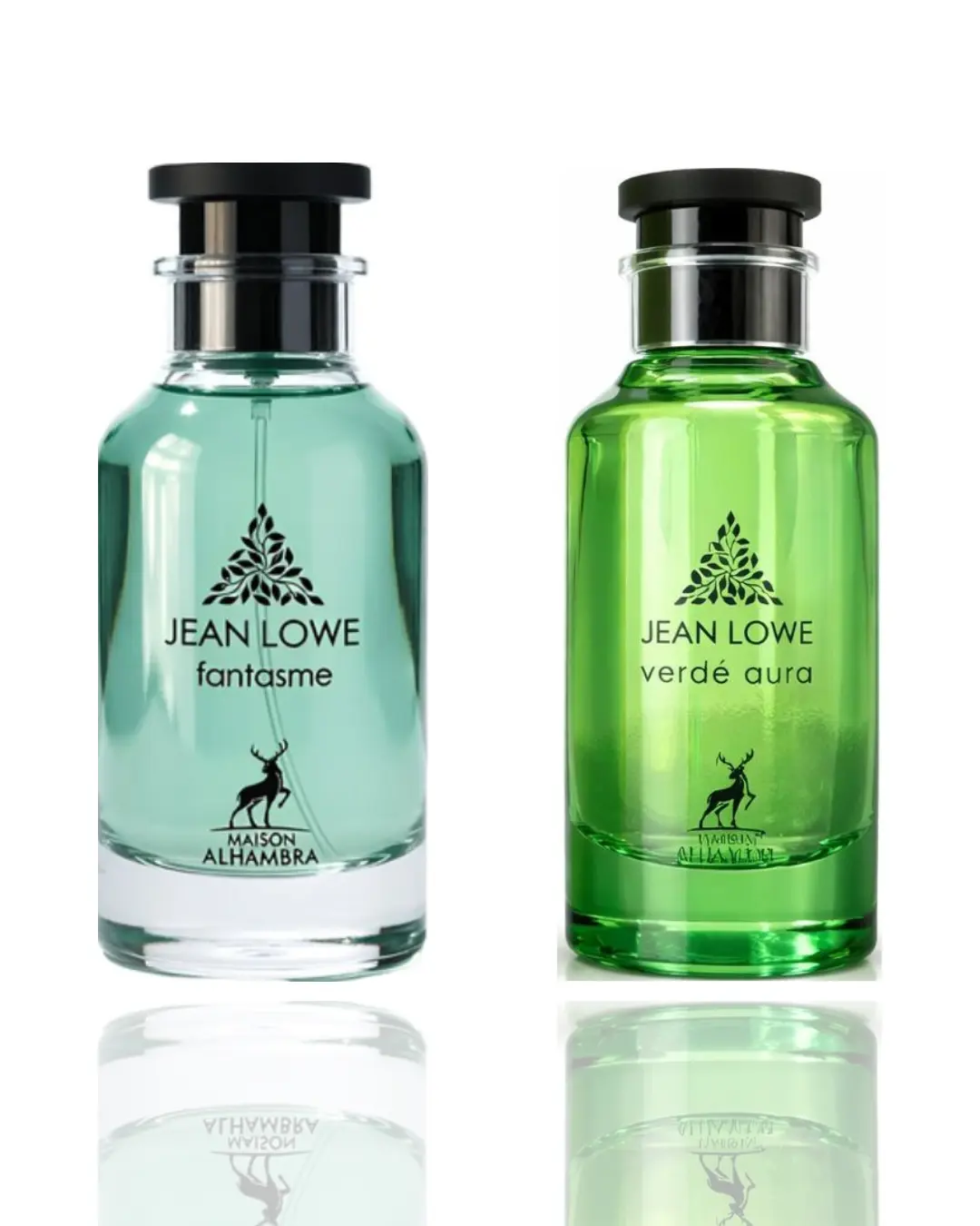 Lattafa Pre-Packed 2-Piece Unisex Fragrance Bundle - Verde Aura Jean Lowe, Fantasme Jean Lowe Aromatic Floral Lemon-Lime Duo Fragrance for Women, Aromatic Unisex Fragrance, Duo Unisex Fragrance