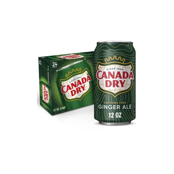 Canada Dry Ginger Ale – 12 fl oz Cans, 24 Count