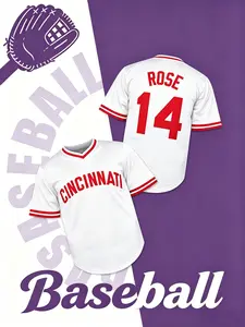 Baseball Jersey Size 14, Quick-Dry Short Sleeve, High-Quality Experience, Unique Field Style, Spring & Fall Casual Wear