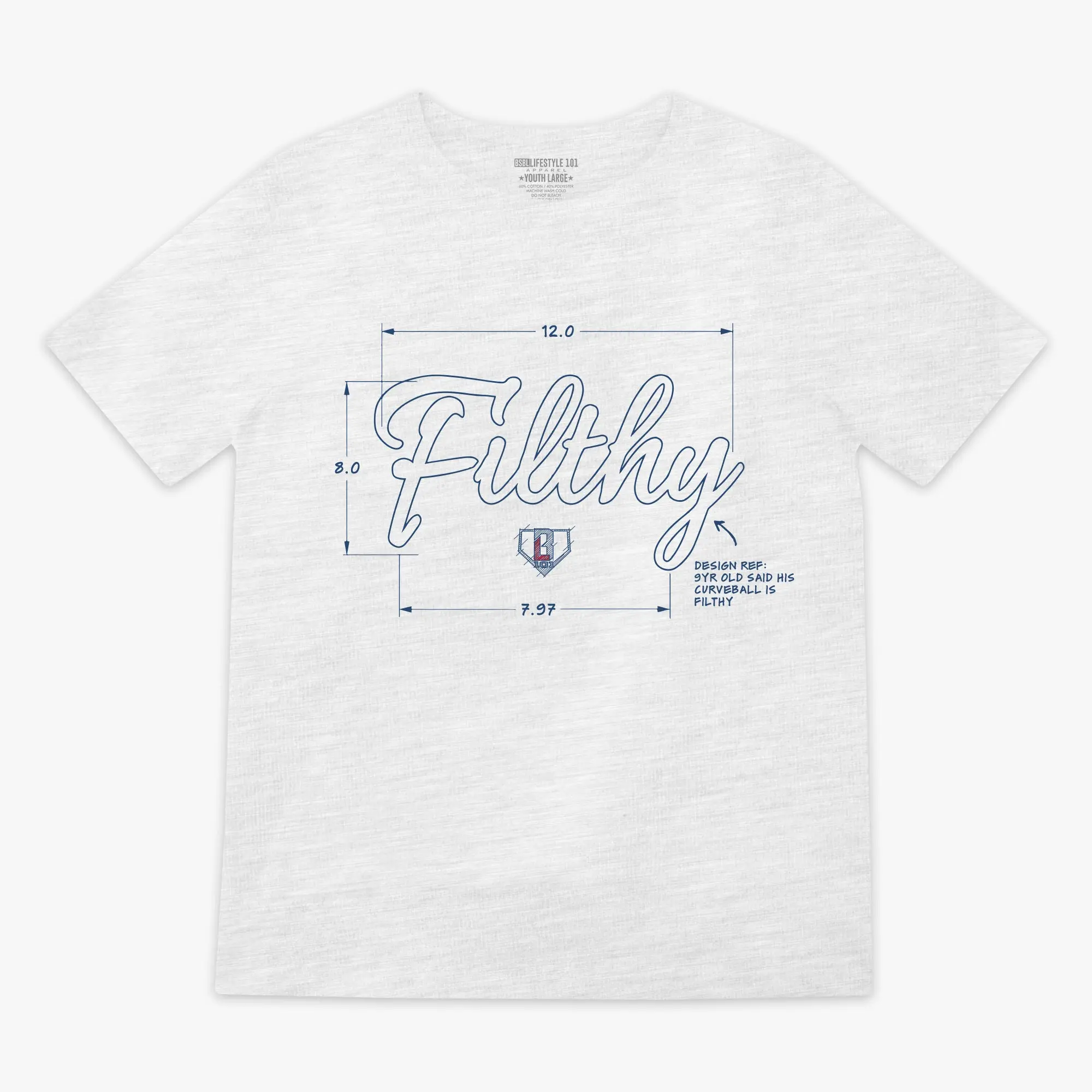Blueprint Filthy Youth Tee - Heather Gray Blueprint Filthy Youth Tee - Heather Gray