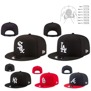 New Era MLB Snapback Baseball Cap Collection – Flat Brim Adjustable Hat Featuring Los Angeles Dodgers, New York Yankees, Washington Nationals, Chicago White Sox, Pittsburgh Pirates, St. Louis Cardinals, Cleveland Guardians & Atlanta Braves Team Logos