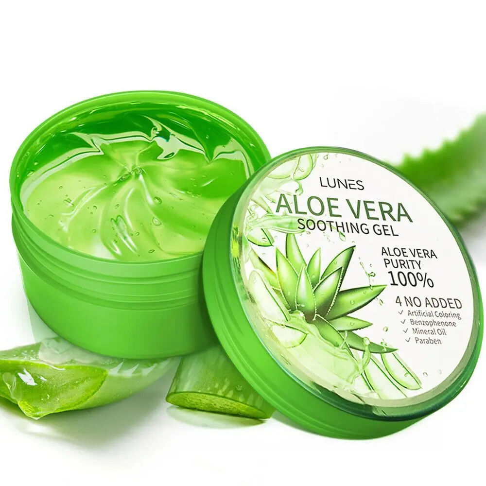 100% Pure Aloe Vera Soothing Moisture Gel, 300ml (10.58oz) - Facial & Body Skincare Moisturizer Organic Skin Repair