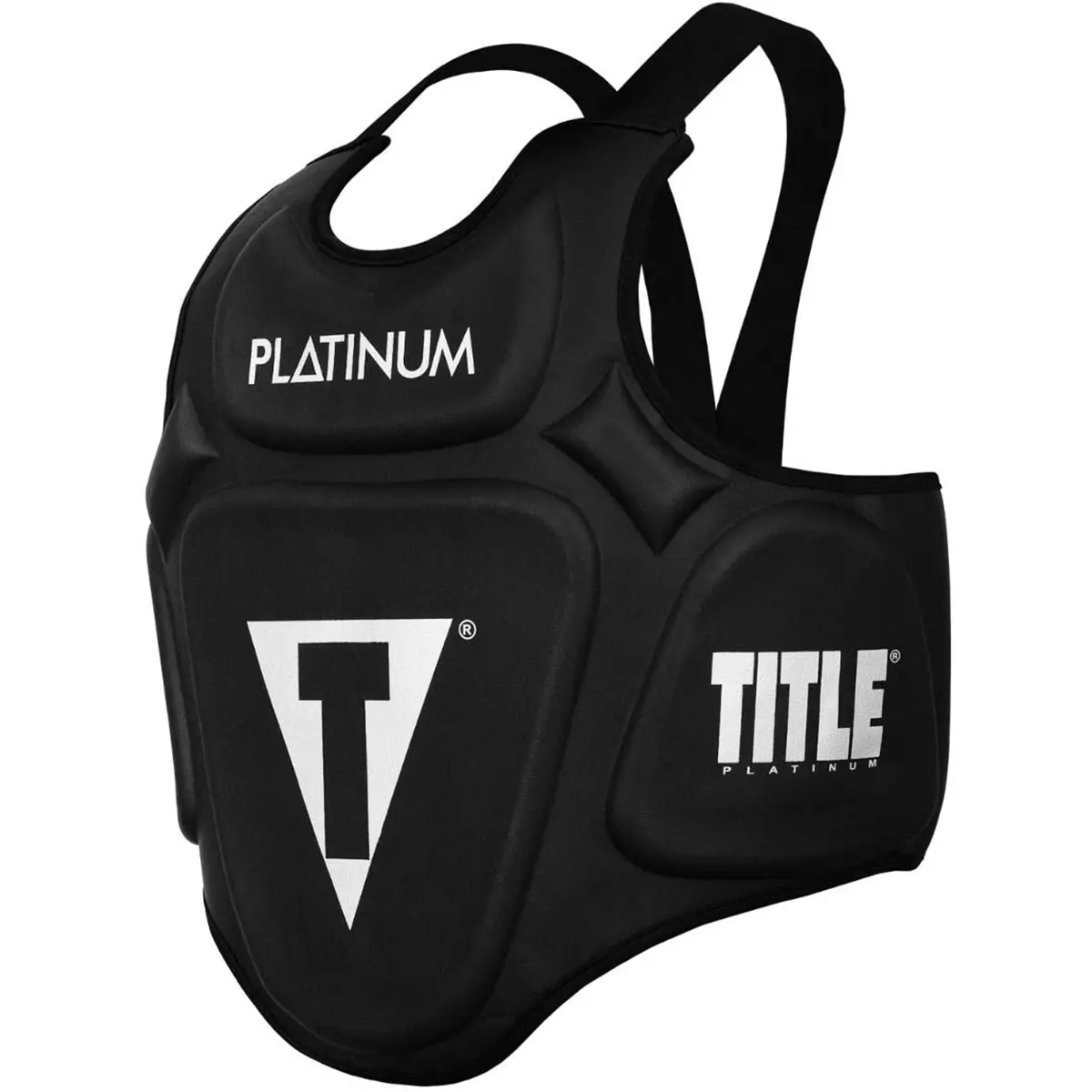 TITLE Boxing Platinum Prolific Body Protector for Trainers, Lightweight and Comfortable with Impact-Absorbent Layered Foam and Adjustable Straps, Protective