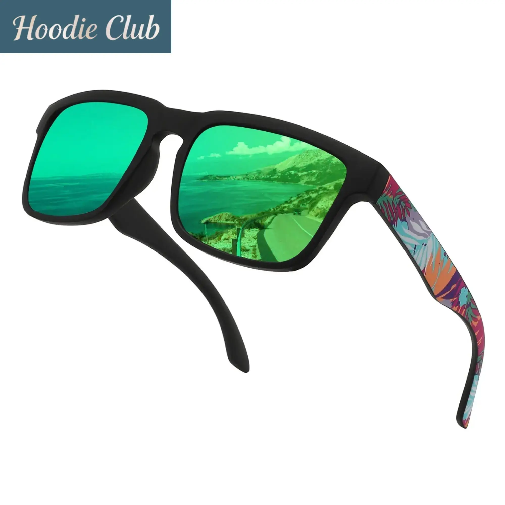Polarized Square Sports Sunglasses for Adults, Lightweight Eye-Friendly Eyewear with Colorful Lenses for Sun Protection, Cycling & Driving, Polarized Light, Light Weight, Protective, Unisex, Uv Prevention, Reflective Polarized Sports Eyewear