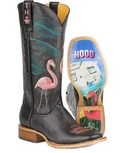 Tin Haul Women's Women'S Trailerhood Western Boot Broad Square Toe - 14-021-0007-1214 Bl