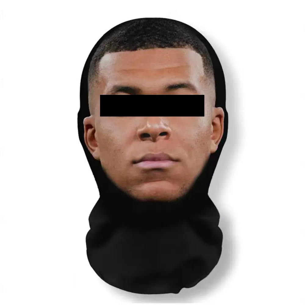 3D Mesh Realistic Celebrity Face Mask-Headpiece, Ultra-Fine Fiber, Breathable, Lightweight, Comfortable, Super-Stretch Fit, Creative Halloween Costume Accessory, Funny Cosplay Prop for Costume Parties, Accessories