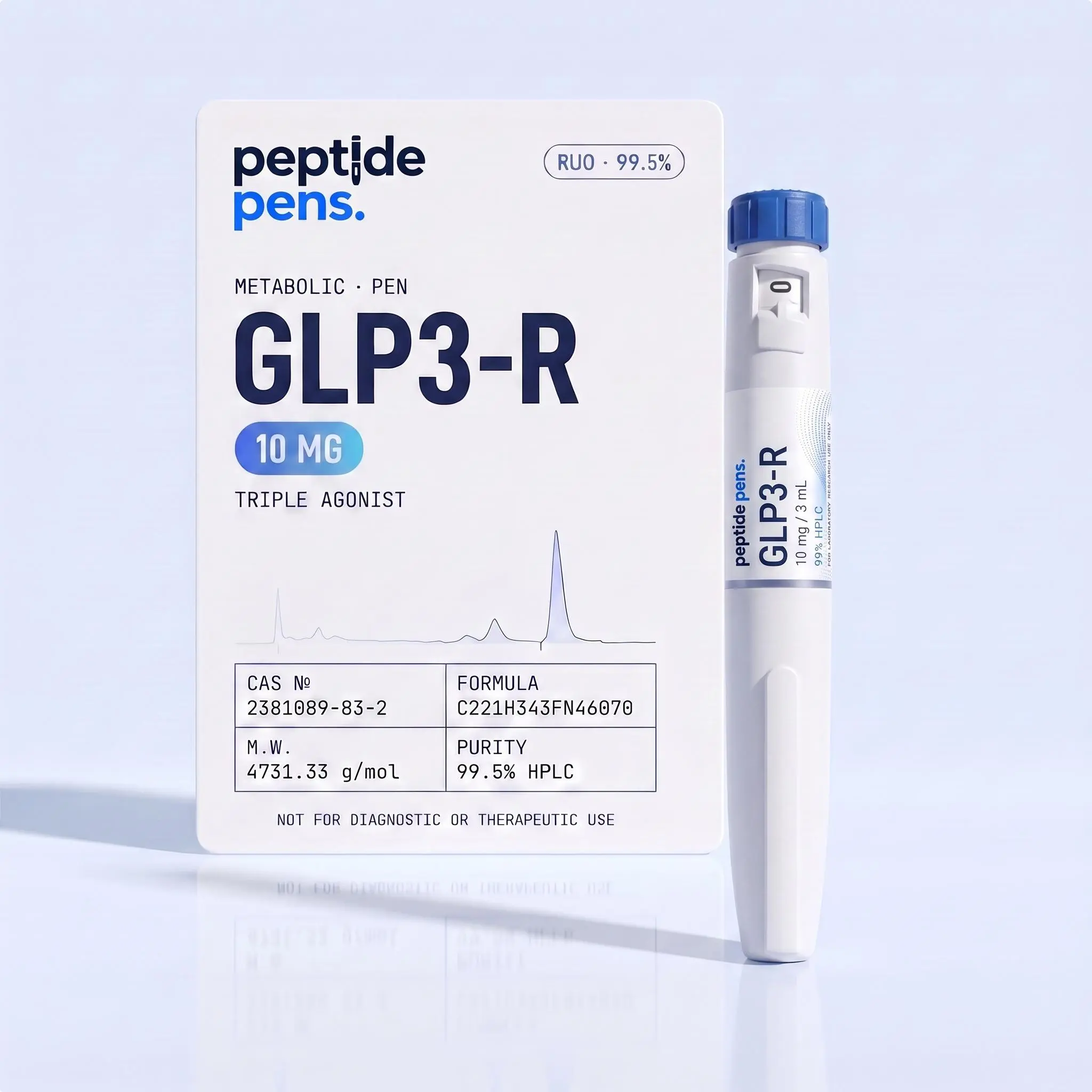 T-3R Research Pen, 10mg/3mL - Laboratory-Grade Pre-Filled Supply for Research & Analytical Applications