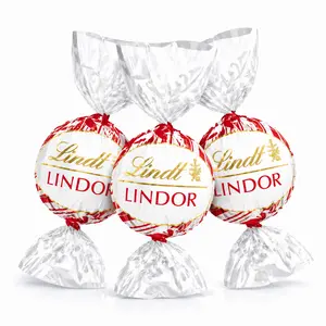 Lindt LINDOR Peppermint White Chocolate Truffles – Bulk Value Bag