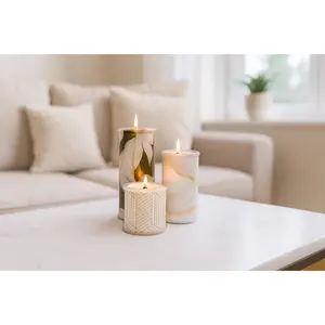 Reusable Candle Set - Warm Neutrals | Wrap A Candle