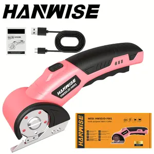 Cordless Electric Scissors, Heavy-duty Fabric Scissors With Safety Lock And LED Light, Electric Rotary Cutting Machine For Leather, Carpet And Plastic Cutting, Sturdy Tool Design, Perfect Gift Choice For Birthdays And Christmas