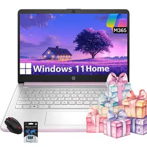 HP 2026 14" Ultra-Light Laptop | Intel Quad-Core | 8GB RAM 128GB UFS | Windows 11 Home | Honey Lavender | Student Business PC With Bundle Accessory