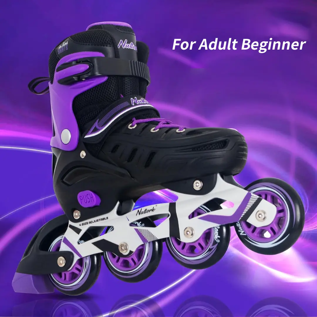 Kids Adjustable Inline Skates, 4 Size Expandable, 84-90MM Smooth PU Wheels, Ventilated Breathable Shell, Beginner Skates for Boys Girls 4-12, Birthday Christmas Indoor Outdoor Gift