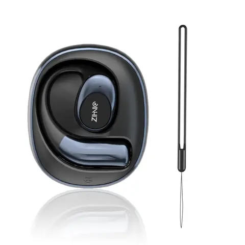 ZIHNIC S09 True Wireless Open Ear Bluetooth 5.4 Sports Earphones - IPX5 Waterproof Headphones, Earbud Headset with Built-in Microphone, Situational Awareness for Commuting, Electronic Audio TWS Headset