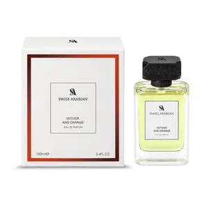 Swiss Arabian Vetiver and Orange – Eau de Parfum for Men – Woody Spicy Fragrance – Citrus, Pepper, Vetiver Notes – Long-Lasting Cologne – 3.4 oz / 100 ml