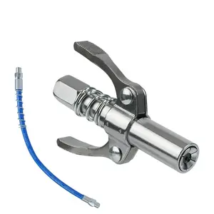 Grease Gun Coupler Double Handle HighPressure Quick Release Lock Oil Nozzles