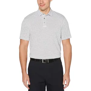 Tour Men's Stretch Short Sleeve Feeder Stripe Golf Polo Shirt