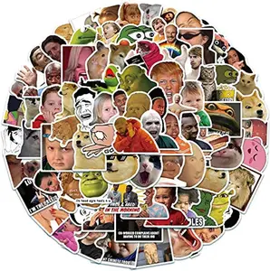 100 Pcs Funny Meme Vinyl Stickers Pack, Vine Stickers for Laptop, Phone, Water Bottles, Computer, DIY Decor for Bumper Wall