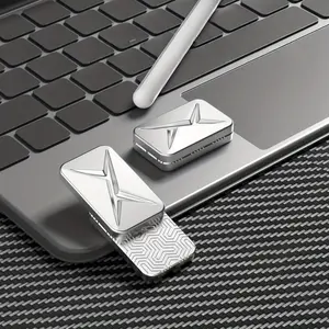 Cool Metallic EDC Tactile Sliders with a Limitless, Trackless Push Card Design, Portable Small Items, Featuring a Tuning Fork Structure And Fancy Spinning Play, Suitable for Desk Use, And a Great Gift Choice for Boyfriends, Husbands, Or Fathers