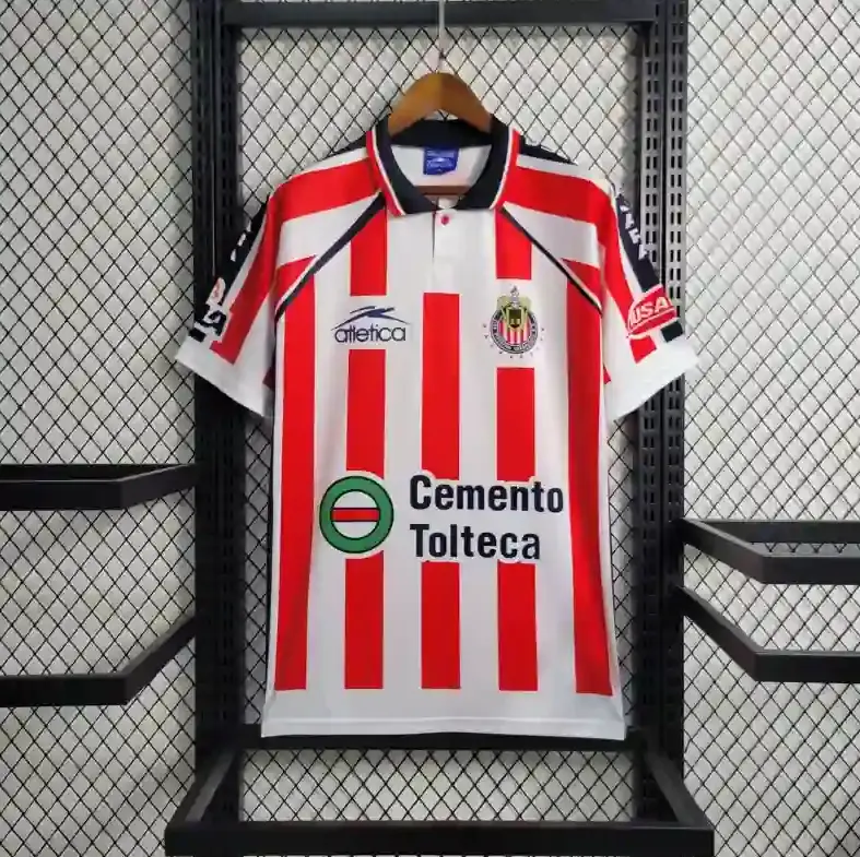 Chivas Guadalajara 2002–2003 Retro Jersey, Classic Home Soccer Shirt, Vintage Liga MX Football Fan Jersey