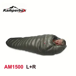 Kamperbox Outdoor Down Sleeping Bag Winter Warm and Waterproof Outdoor Sleeping Bag Camping Travel Down Sleeping Bag built-in electric