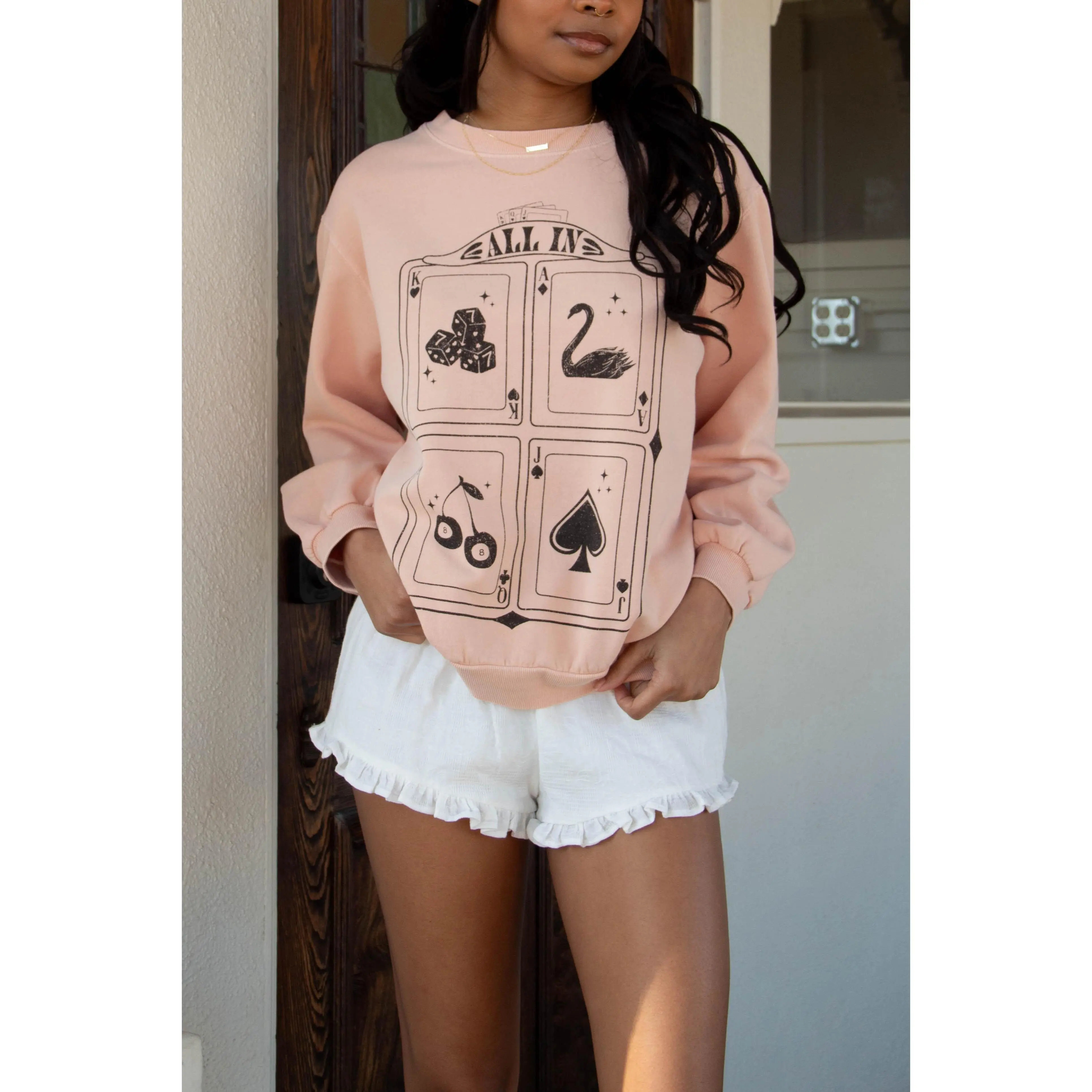 All In Graphic Crew Sweatshirt