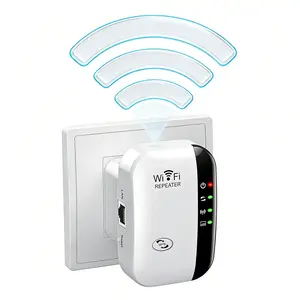 No More WiFi Dead Zone! 5000sq.ft WiFi Extender Dual Band 300Mbps, 360° Full Coverage Supports 45 Devices | Plug & Play