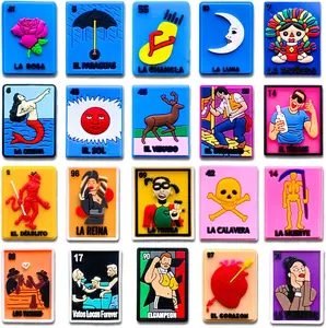 20Pcs Mexican Shoe Charms for slippers Mexico Inspired Charms Decoration for Adults Women Men Party Favor Gifts