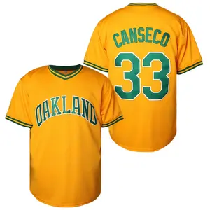 Men's 33 Premium Stitched Baseball Jersey, Light Stretch Polyester Performance Athletic Sport Shirt for Training, Game Day, or Casual Wear, Breathable Fabric, Moisture Wicking, Comfortable Fit, Durable Embroidery, Easy Care, Vintage Style