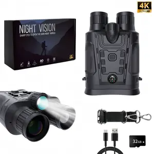 4K HD Night Vision Binoculars, 6000mah Rechargeable IR Infrared Binoculars, 3 Inch Large Screen, 6x Digital Zoom, Outdoor Camping, High Definition Binoculars