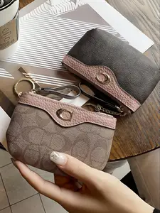 New Fashion Wallet for Women, Multi-Functional Credit Card Holder, Zipper Coin Pouch, Keychain Bag, Mini Storage Case