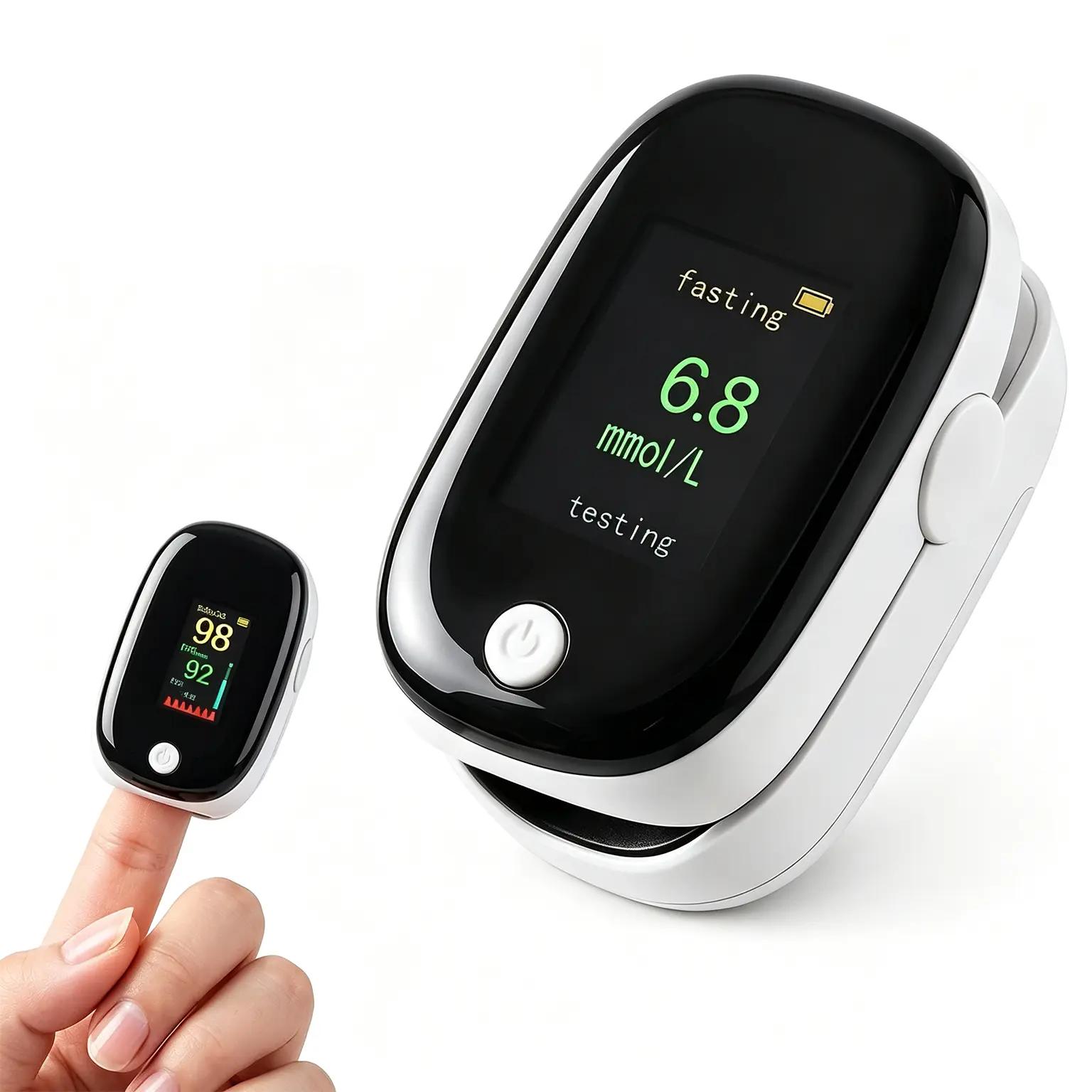 Non-invasive fingerstick blood glucose meter with results in 5 seconds—the perfect gift for your elders