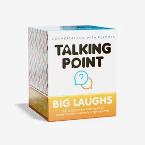 Talking Point Cards – Big Laughs Edition | 200 Hilarious Prompts to Get Everyone Laughing
