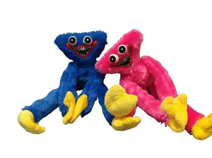 Poppy Playtime Huggy Wuggy & Kissy Missy Plush Set, 40cm Soft Horror Game Stuffed Dolls, Collectible Plushie Gift for Kids & Fans