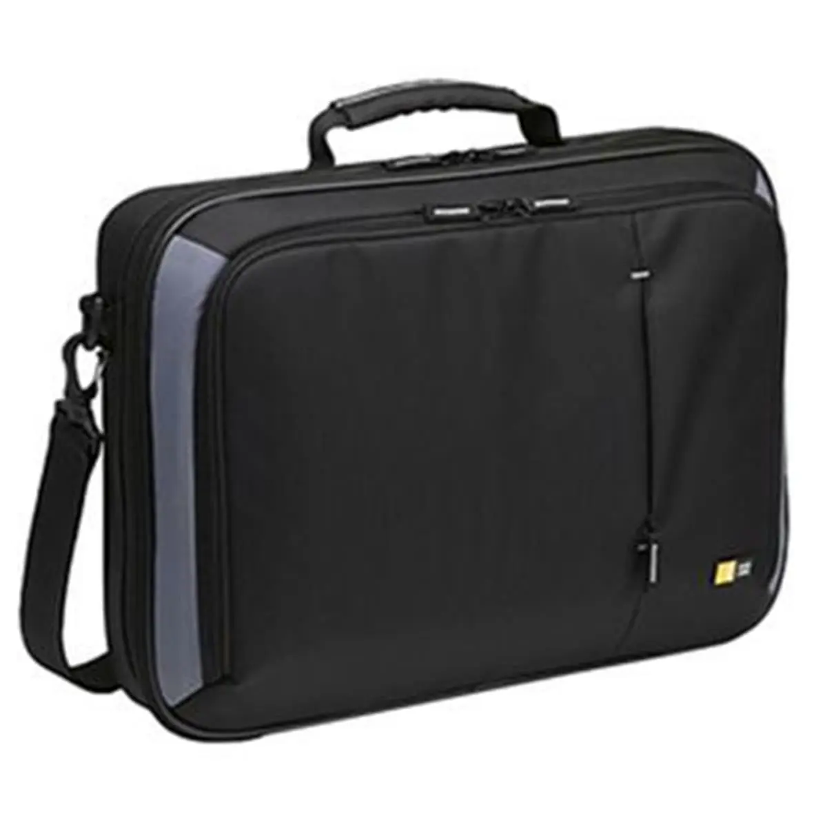 Case Logic VNC-218BLACK 18in Nylon Multi-Compartment Laptop Briefcase, Travel Must Haves, Adjustable Divider, Fully-Padded Handles, Smart Organization Panel, Speed Pocket